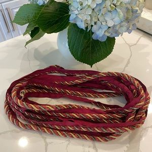 Twisted Trim Cord Lip Multi-Color 7 Yards Burgundy